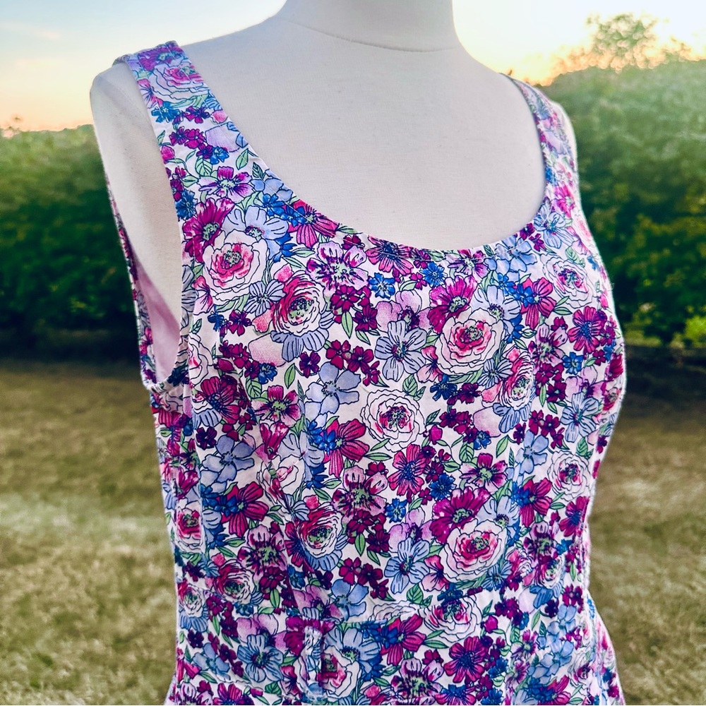 Tommy Hilfiger Women's Size 10 Floral A-Line Sleeveless Spring Sundress - Picture 9 of 15